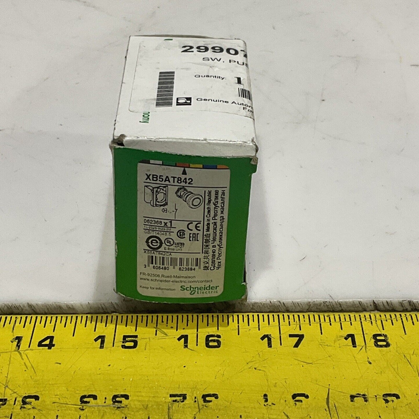 SCHNEIDER ELECTRIC XB5AT842 RED PUSHBUTTON SW U4M