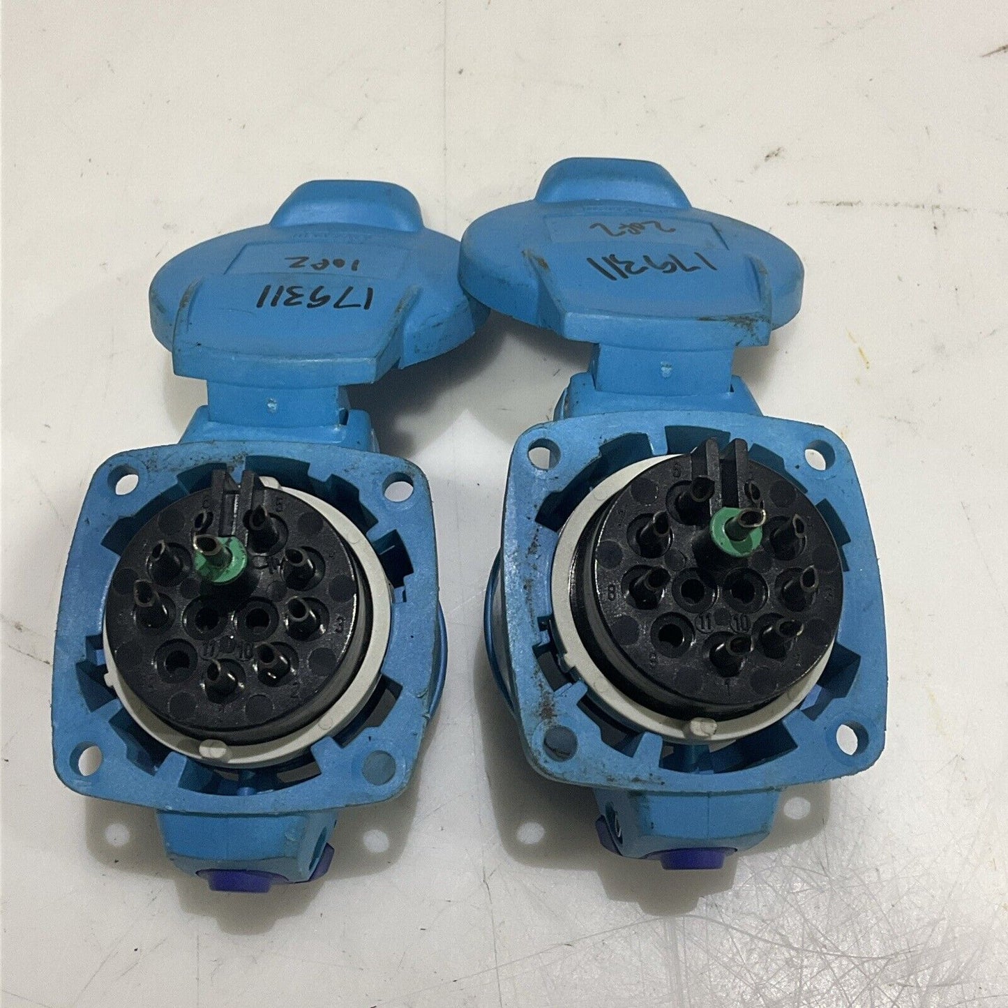 MARECHAL 01-M4081 RECEPTACLR CONNECTOR PN12, 5A INLET PLUG LOT OF 4 U4M