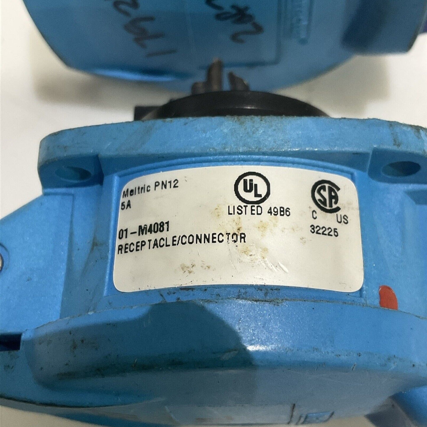 MARECHAL 01-M4081 RECEPTACLR CONNECTOR PN12, 5A INLET PLUG LOT OF 4 U4M