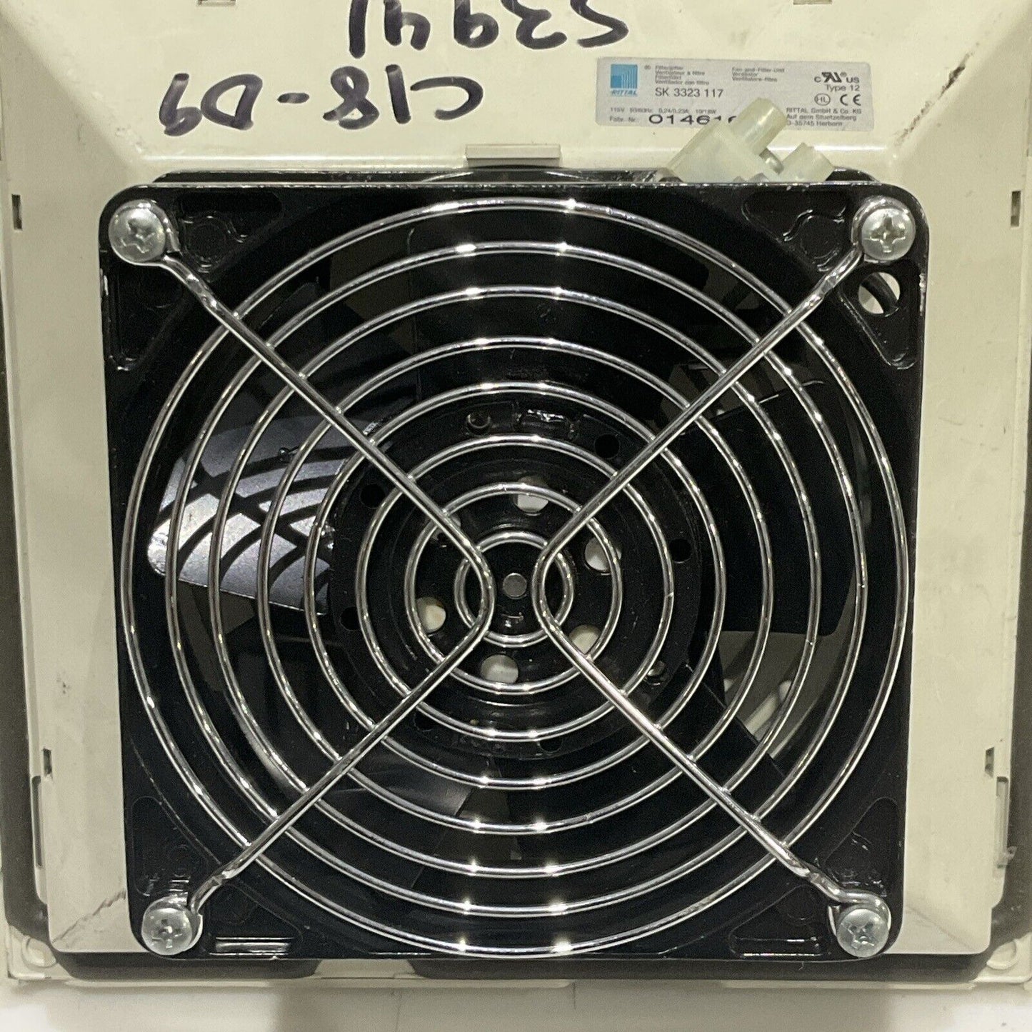 RITTAL 014616 SK 3323 117 FAN AND FILTER UNIT VENTILATOR 115V 50/60HZ 19/18W U4M