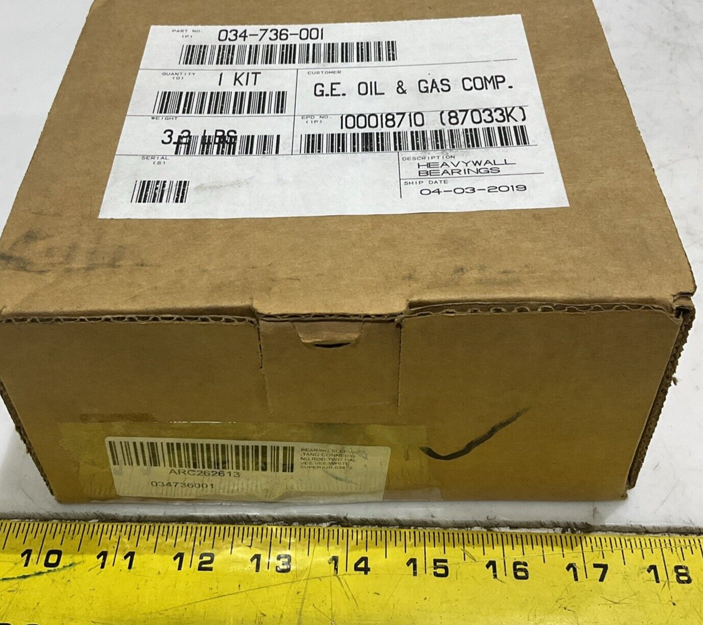 HEAVYWALL BEARING 034-736-001 BEARING SLEEVE TWO HALVES TANG CONNECTION ROD U4M