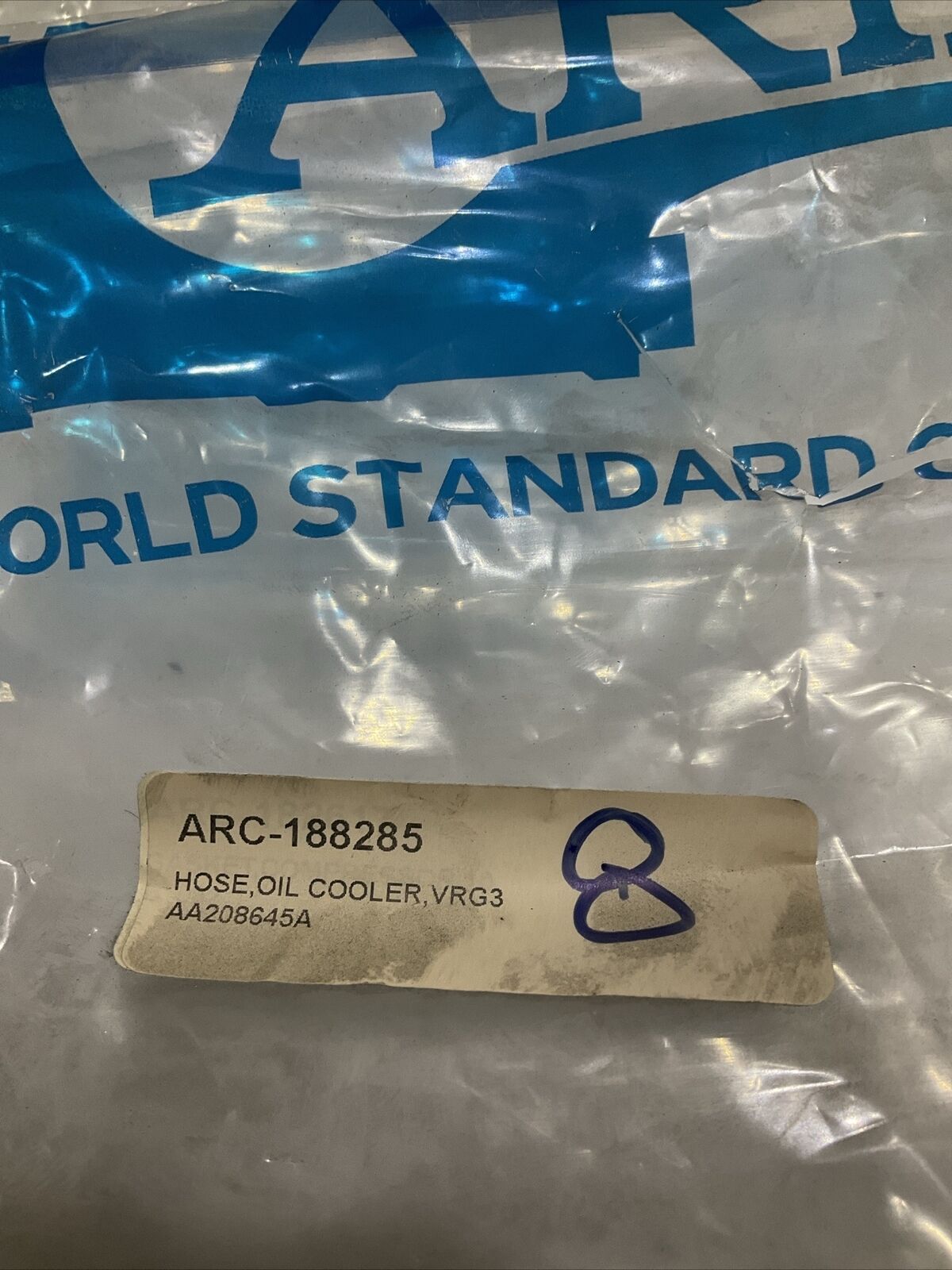 ARIEL B-1032 AA208645A VRG3 ARC-188285 OIL COOLER HOSE LOT OF 8 U4M