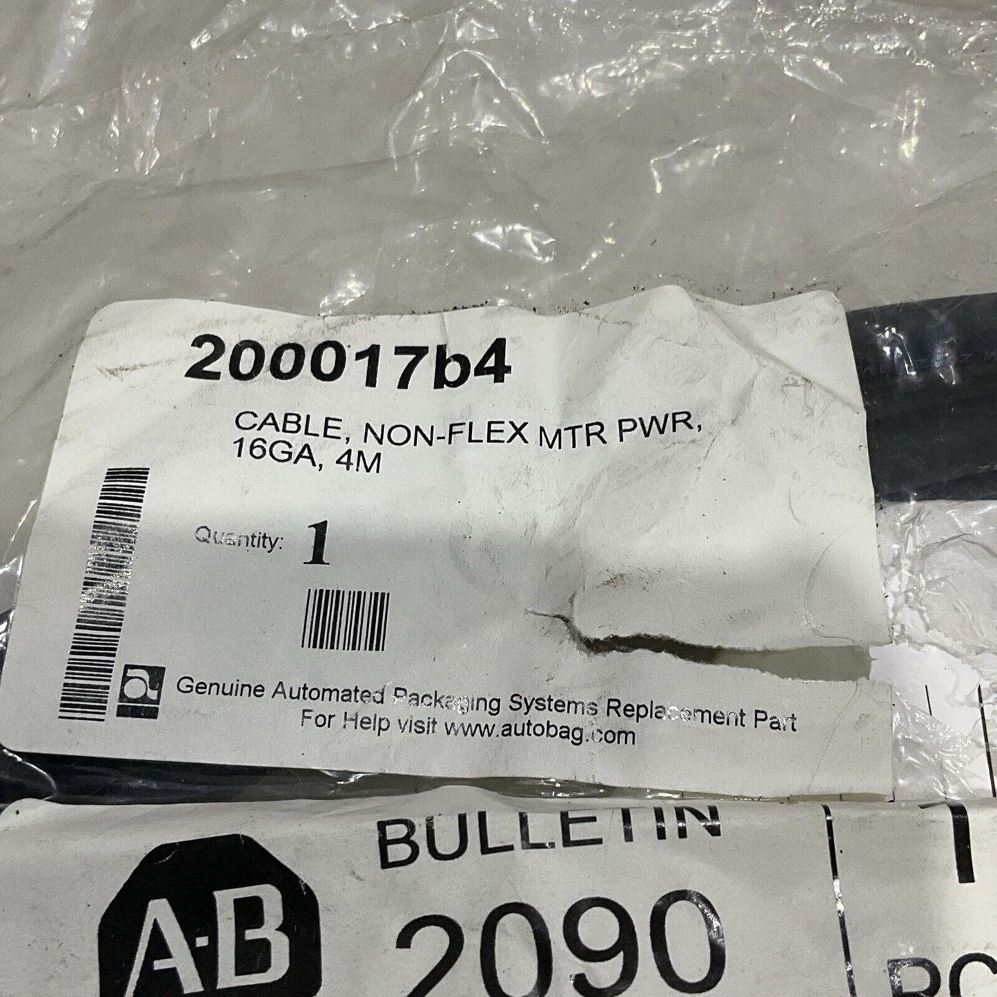 AB ALLEN BRADLEY 2090-CPWM6DF-16AA04 NON-FLEX CABLE 16 GA U4M