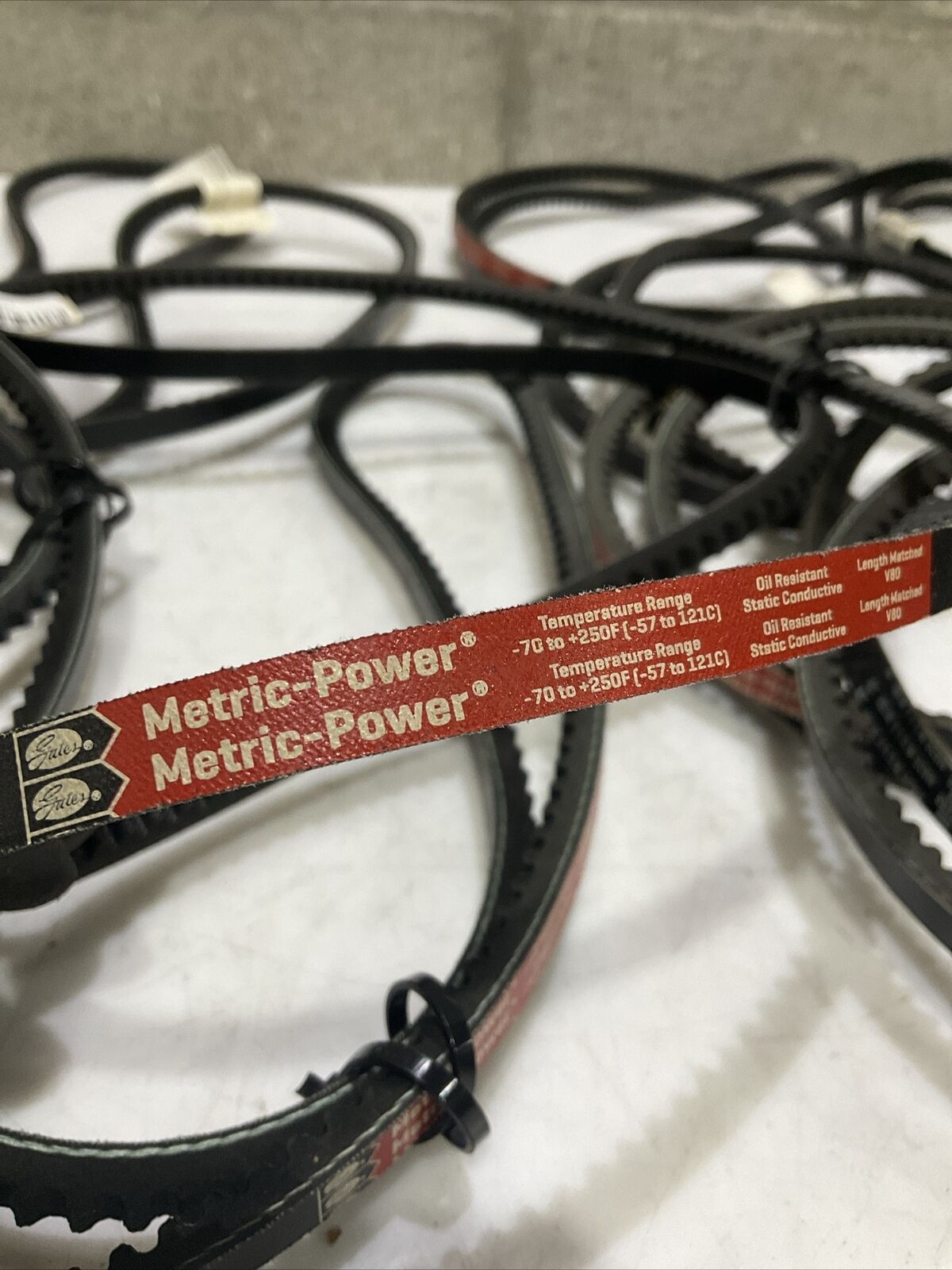 GATES XPZ1237 METRIC-POWER V-BELTS V80 LOT OF 13 U4M