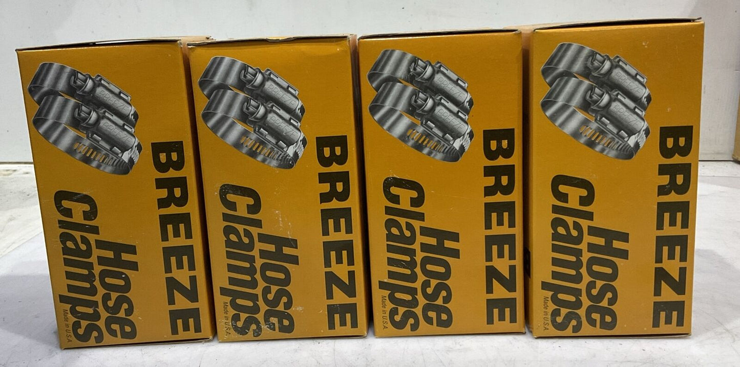 BREEZE 64036 10 HOSE CLAMPS LOT OF 4 554