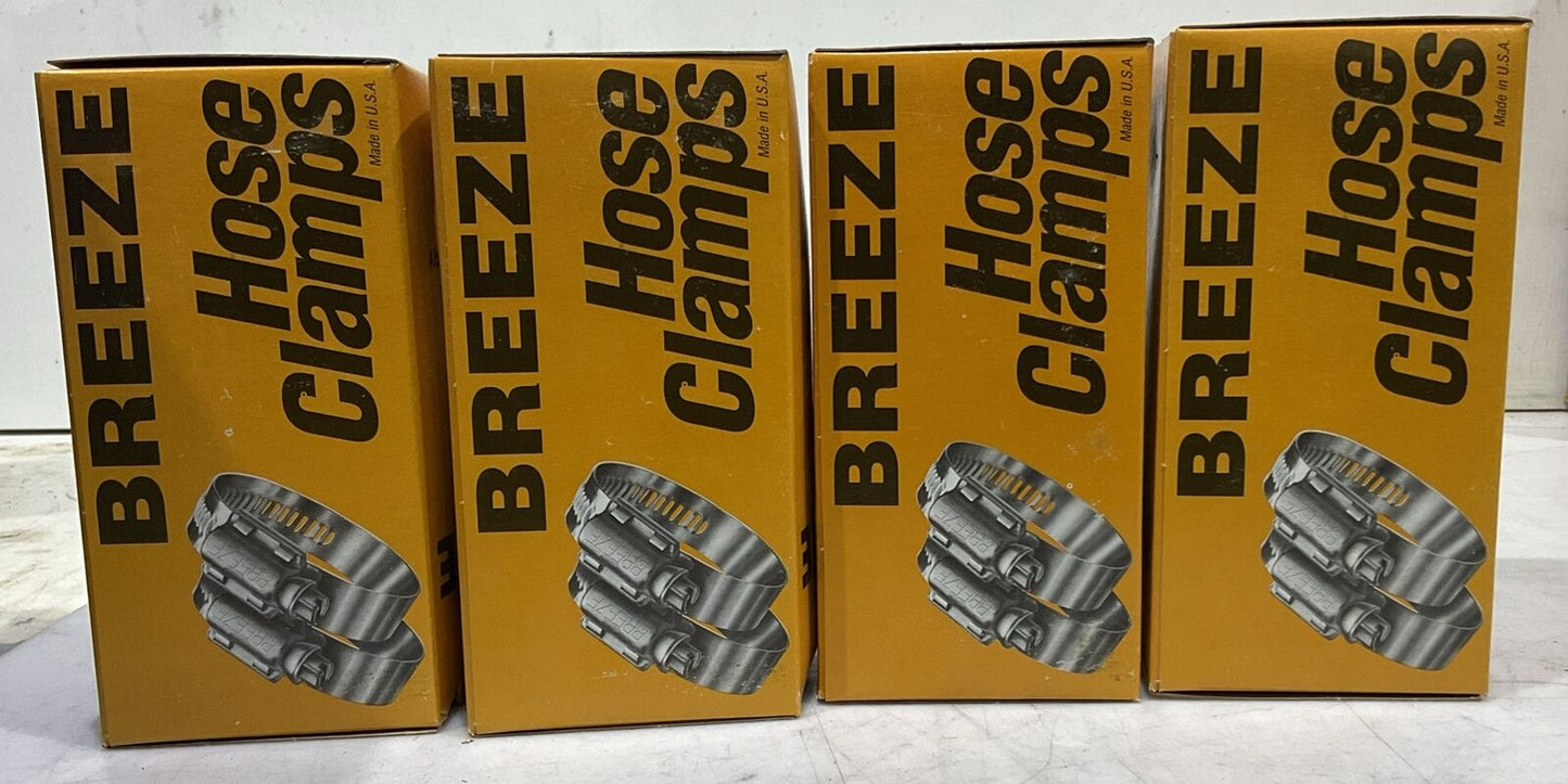 BREEZE 64036 10 HOSE CLAMPS LOT OF 4 554