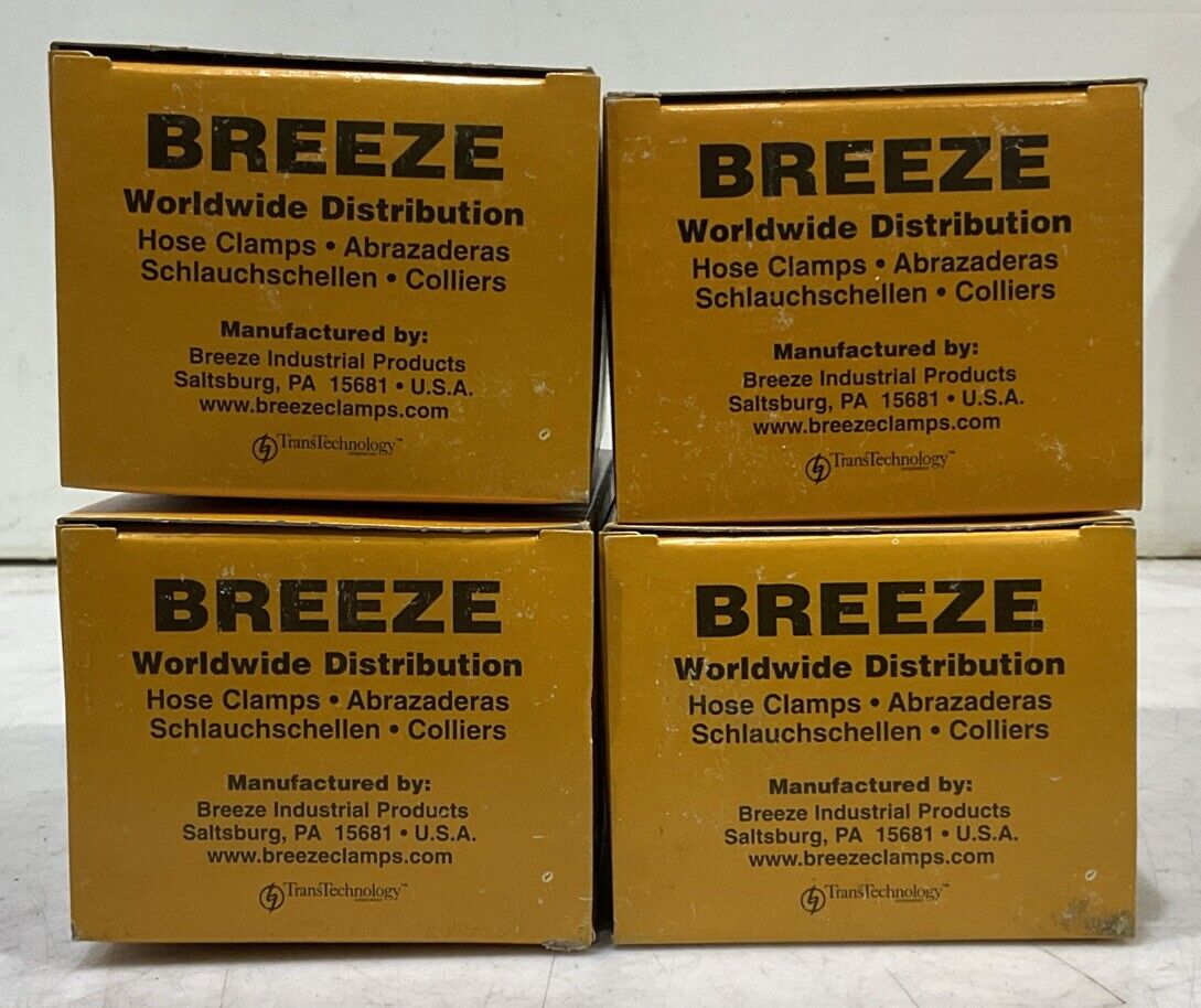 BREEZE 64036 10 HOSE CLAMPS LOT OF 4 554