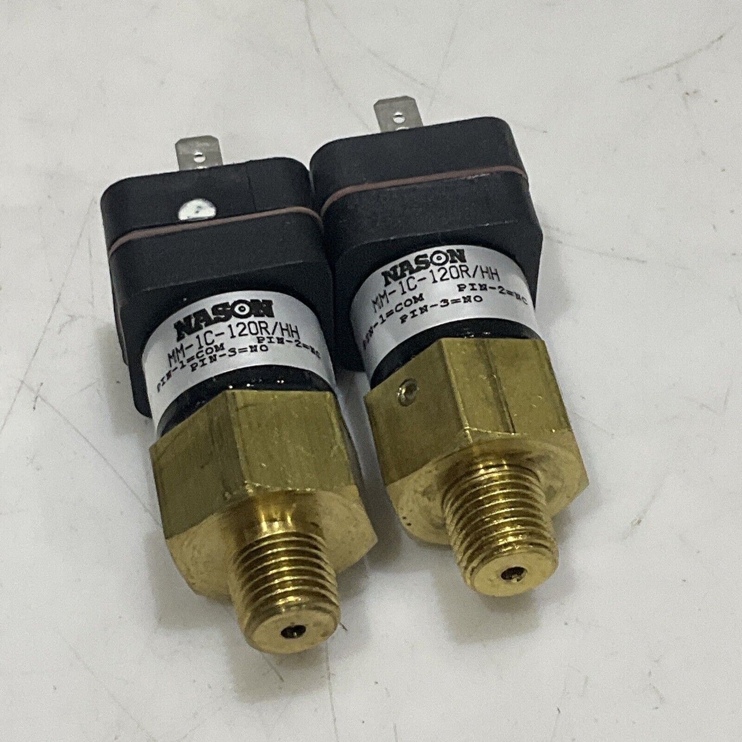 NASON MM-1C-120R/HH LOW PRESSURE SWITCH LOT OF 2 U3S