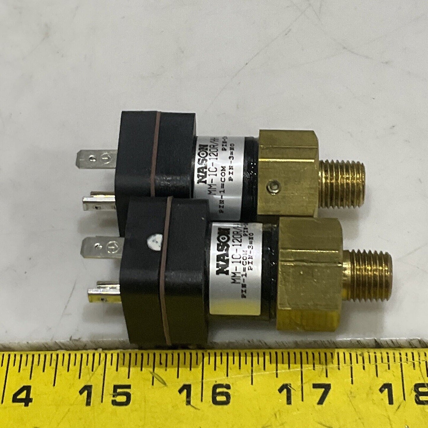NASON MM-1C-120R/HH LOW PRESSURE SWITCH LOT OF 2 U3S