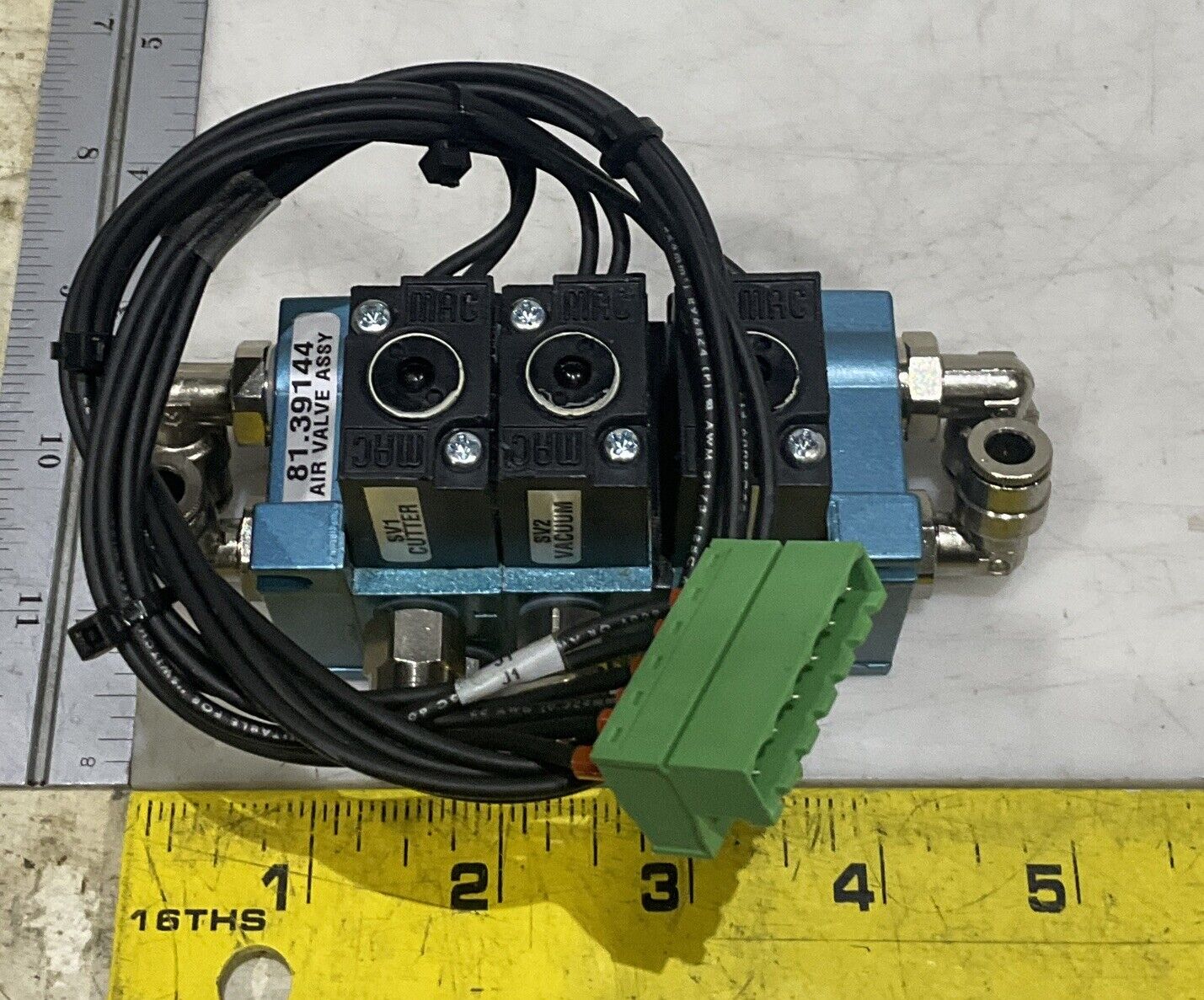 MAC 45A-SC1-DDPA-1BA SOLENOID AIR VALVE ASSEMBLY U3S