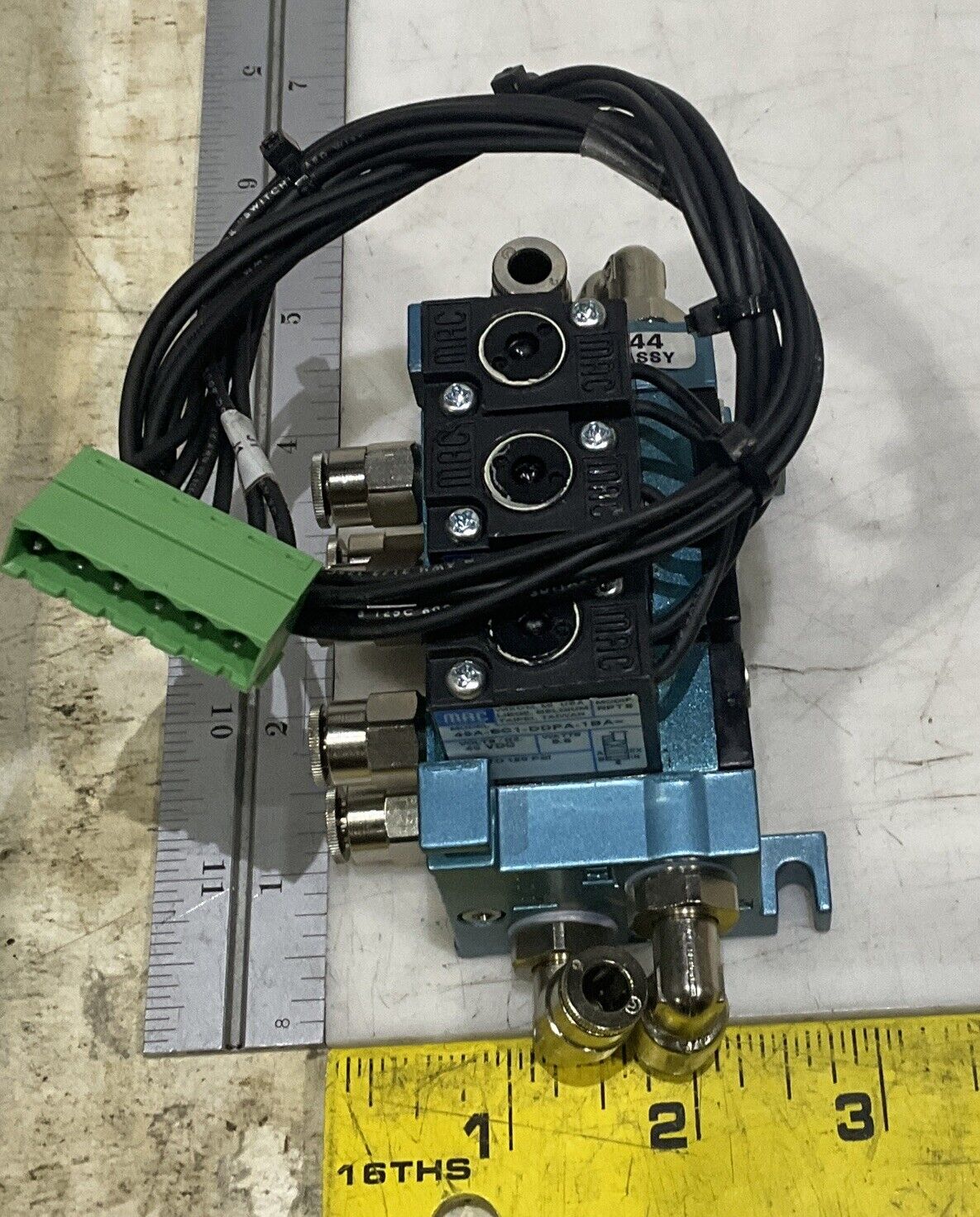 MAC 45A-SC1-DDPA-1BA SOLENOID AIR VALVE ASSEMBLY U3S