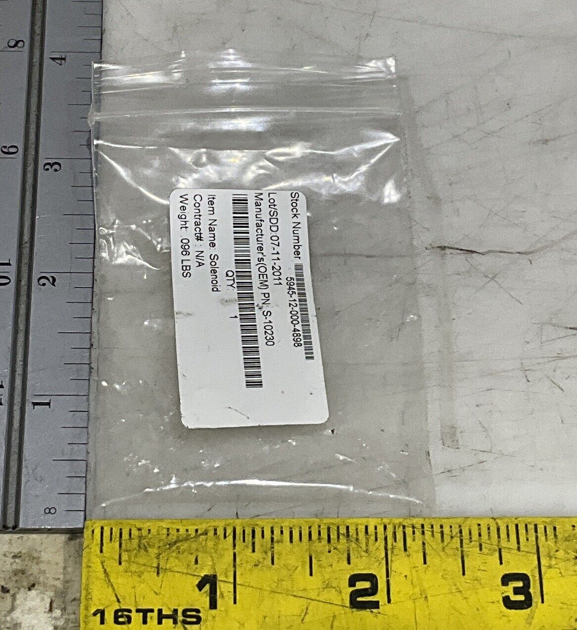 MAGNET SCHULTZ S-10230 SOLENOID WITH PLUNGER SPRING U3S