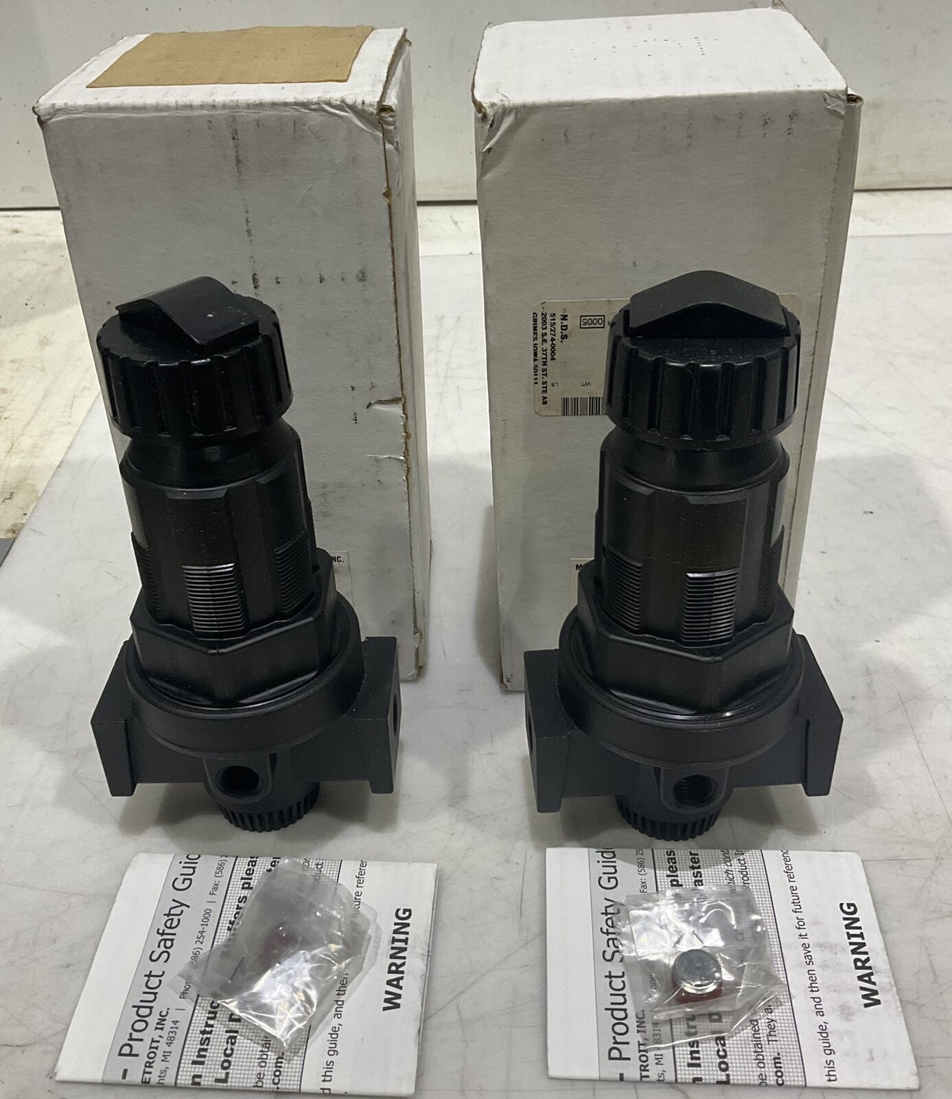 MASTER PNEUMATIC-DETROIT R100-2SR343 REGULATOR LOT OF 2 U3S