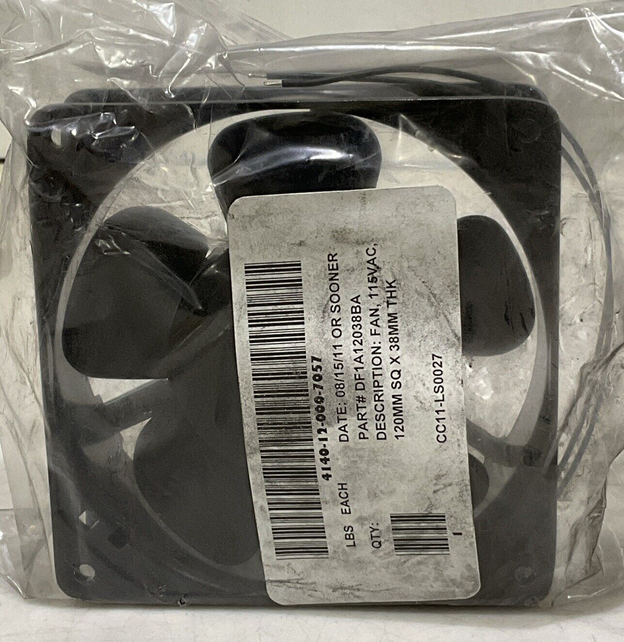 MECHATRONICS UF12A12 50-60HZ 115V 12W AXIAL COOLING FAN LOT OF 4 U3S