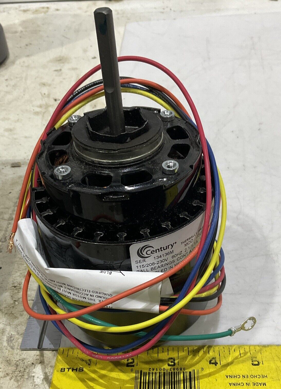 CENTURY 672B GE FRAME S58-938 15V ELECTRIC MOTOR 373