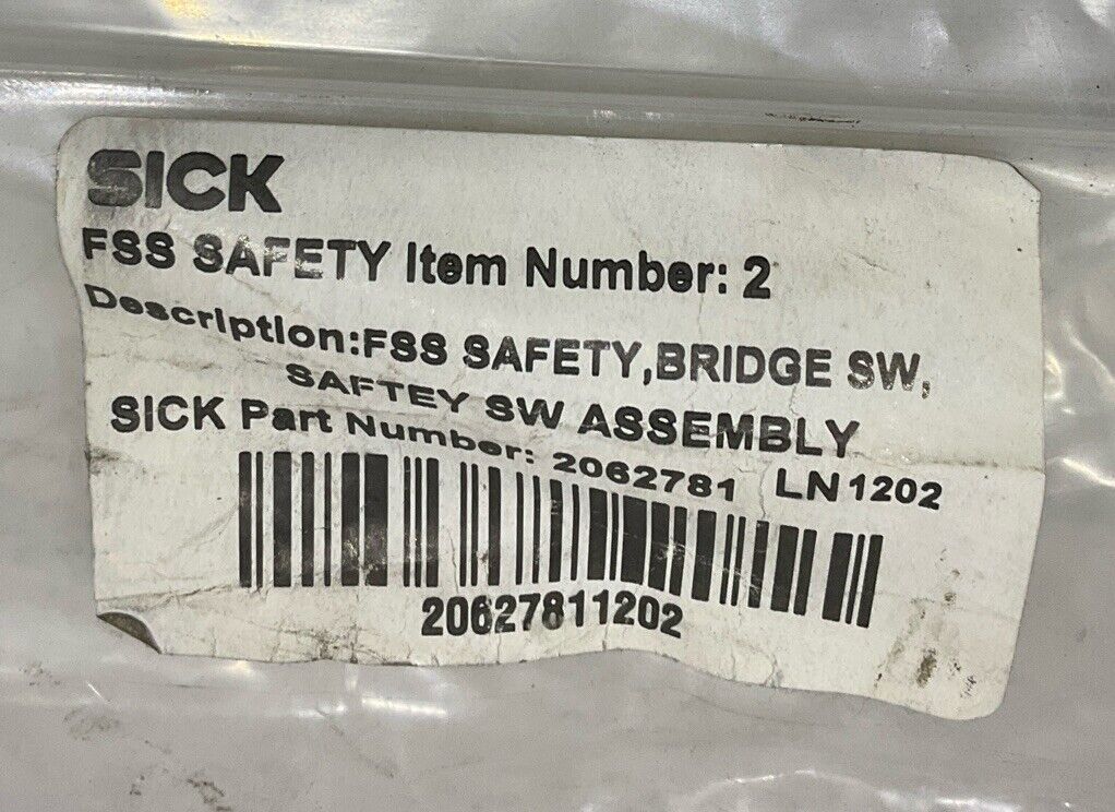 SICK 2062781 FSS BRIDGE SAFETY SW ASSEMBLY U3S