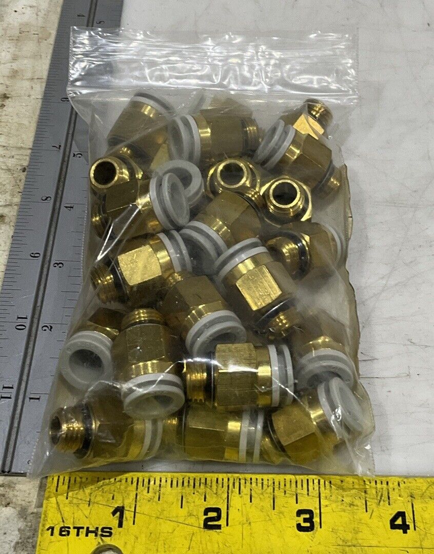 SMC KQ2H10-U02 MALE FITTING CONNECTOR LOT OF 29 U3S