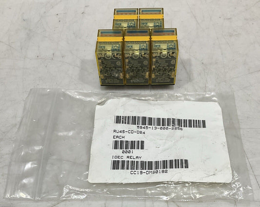 IDEC RU4S-CD-D24 PLUG-IN RELAY LOT OF 5 U3S