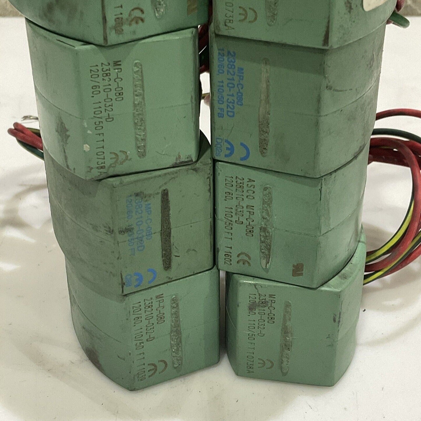 ASCO MP-C-080 238210-032-D SOLENOID VALVE COIL 120/60 110/50 LOT OF 9