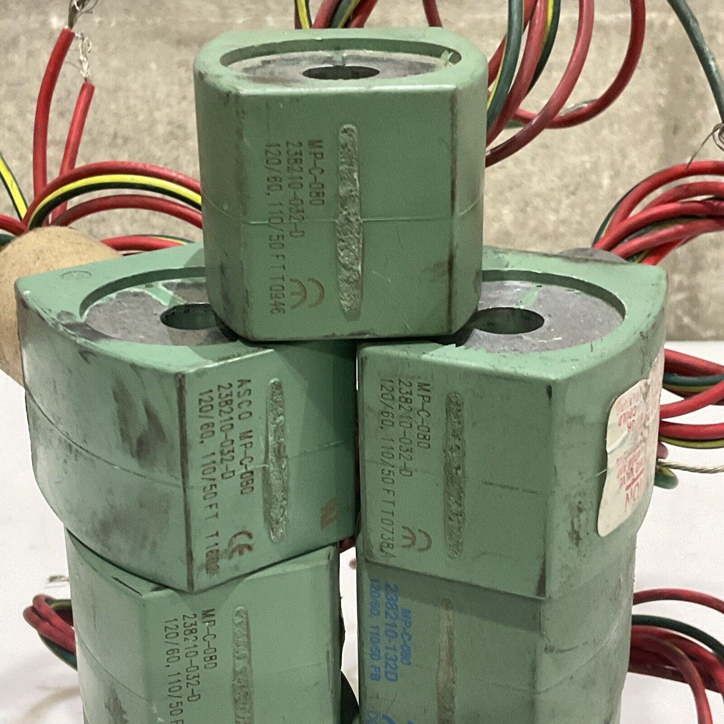 ASCO MP-C-080 238210-032-D SOLENOID VALVE COIL 120/60 110/50 LOT OF 9
