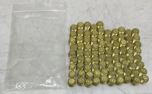 PARKER 219P-4 BRASS HEX FITTING PLUG LOT OF 85 U3S