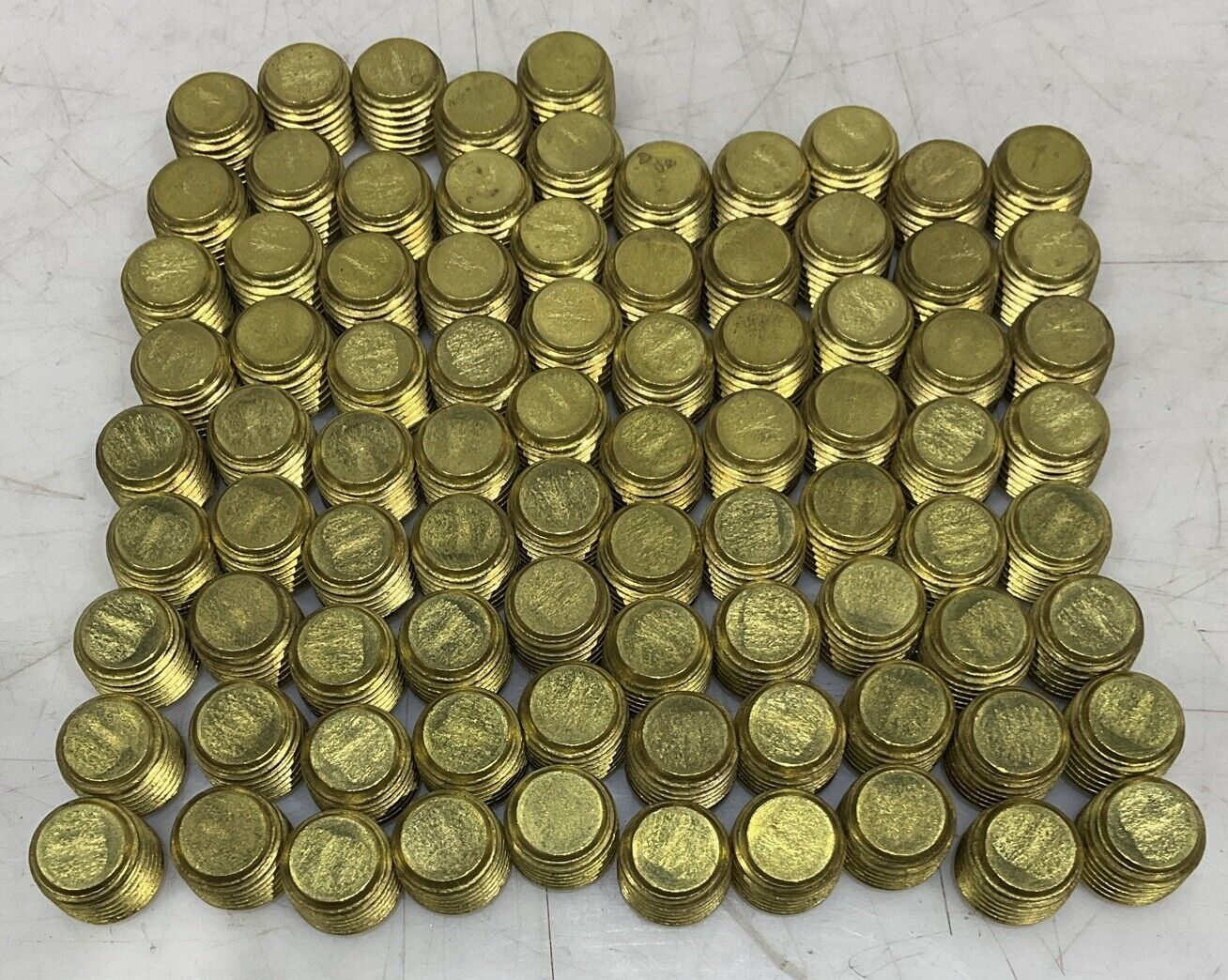 PARKER 219P-4 BRASS HEX FITTING PLUG LOT OF 85 U3S