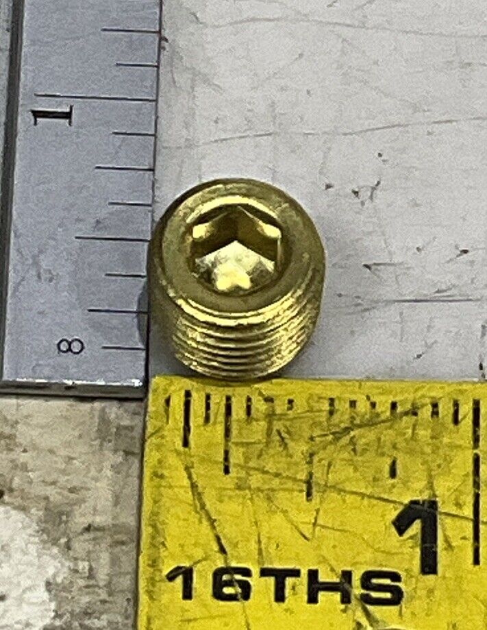 PARKER 219P-4 BRASS HEX FITTING PLUG LOT OF 85 U3S