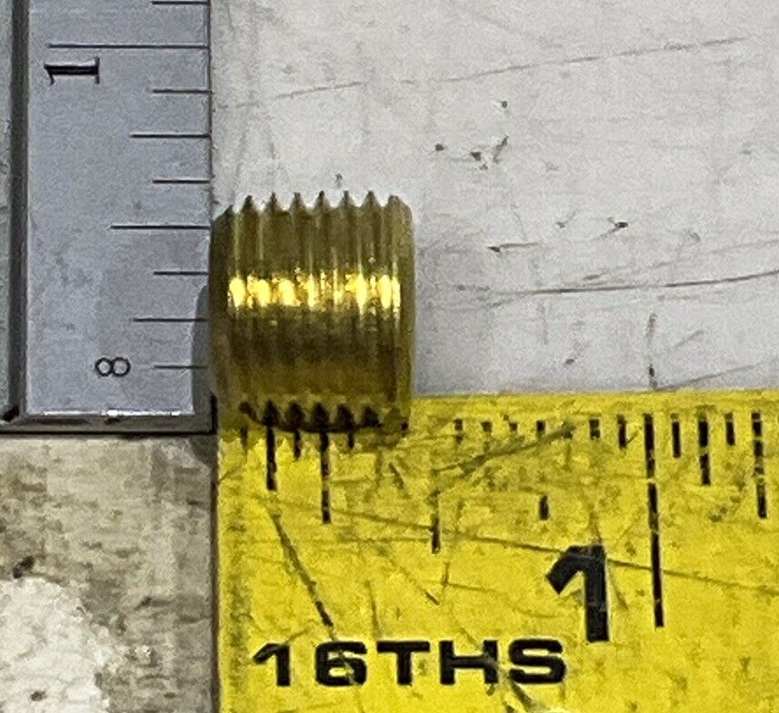 PARKER 219P-4 BRASS HEX FITTING PLUG LOT OF 85 U3S