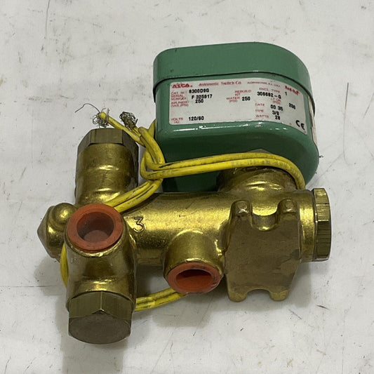 ASCO 8300D9G 306682-G SOLENOID VALVE 250 PSI 28W 3/8 PIPE