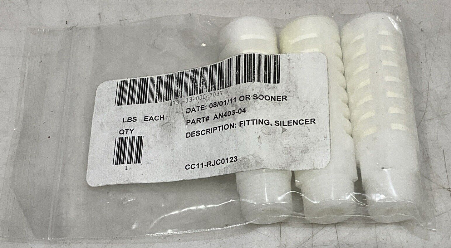 SMC AN403-04 SILENCER FITTING LOT OF 3 U3S