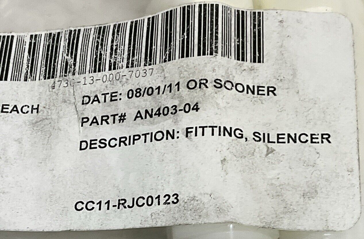 SMC AN403-04 SILENCER FITTING LOT OF 3 U3S