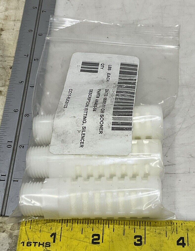 SMC AN403-04 SILENCER FITTING LOT OF 3 U3S