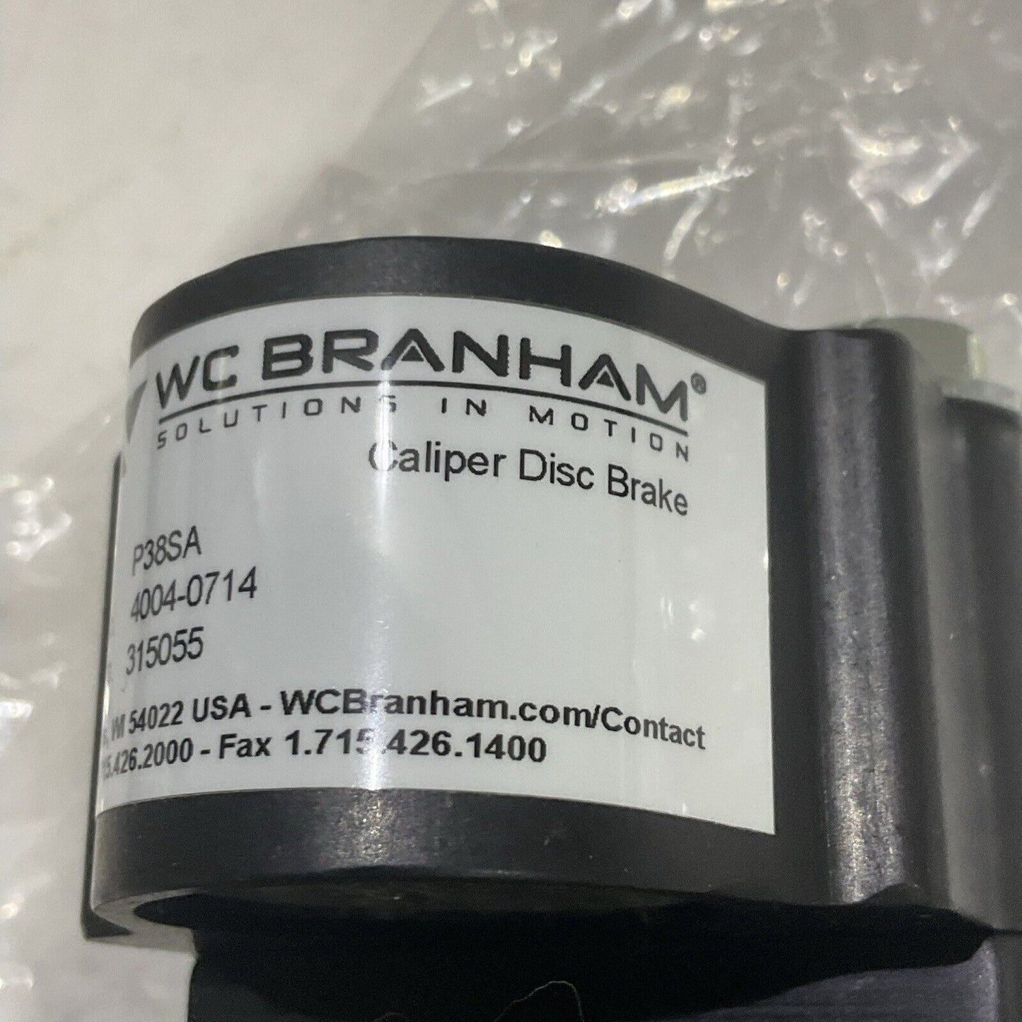 WC BRANHAM P38SA PNEUMATIC CALIPER DISC BRAKE 4004-0714 U3S