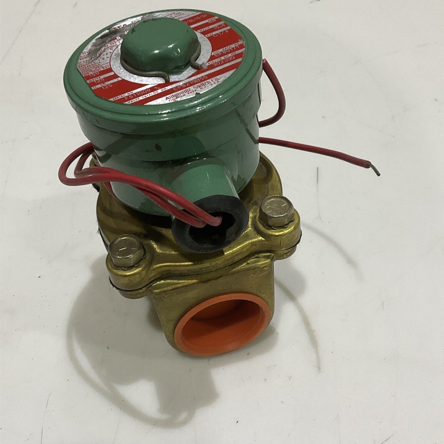 ASCO EF80171 F511009 EF8210B55 SOLENOID VALVE 150/125 PSI 15.4 W 1-1/4 PIPE 120V