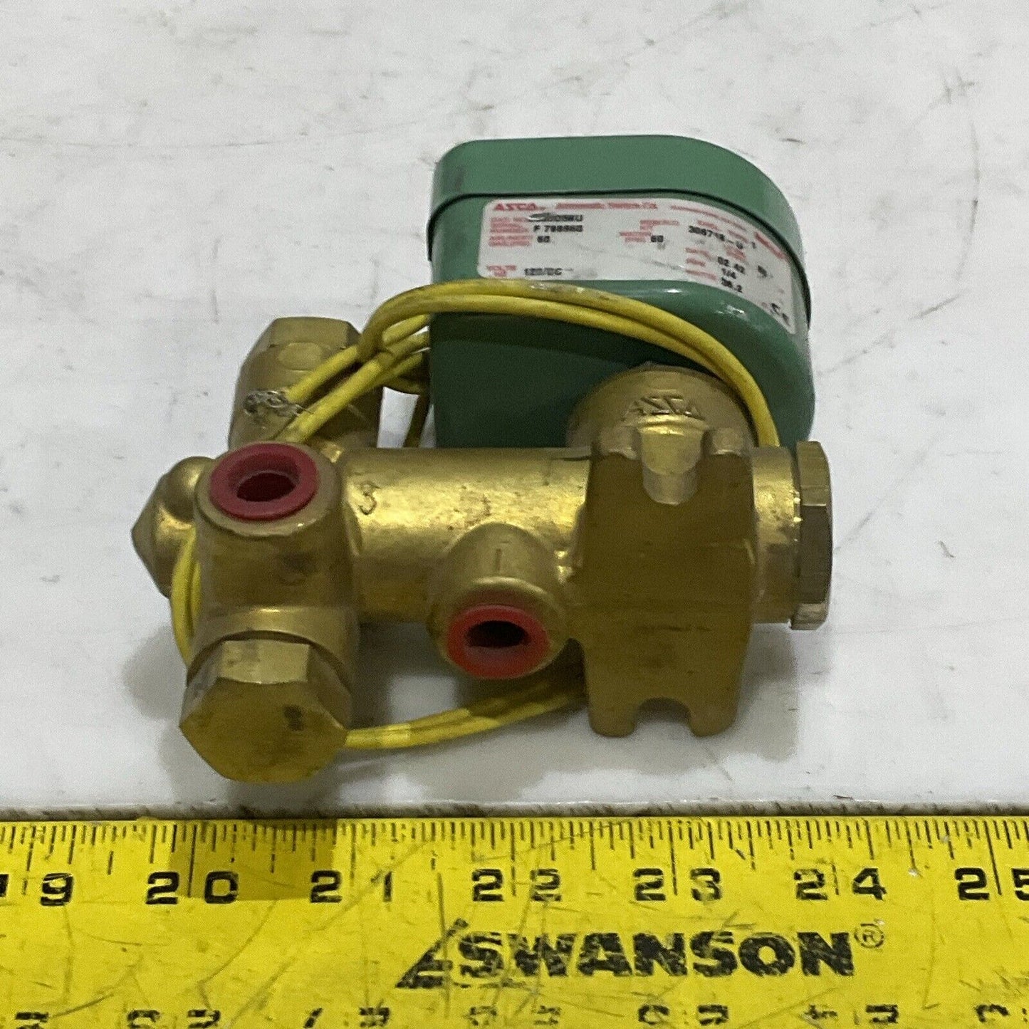 ASCO 8300D58U 306718-U SOLENOID VALVE 60 PSI 1/4 PIPE 36.2 W