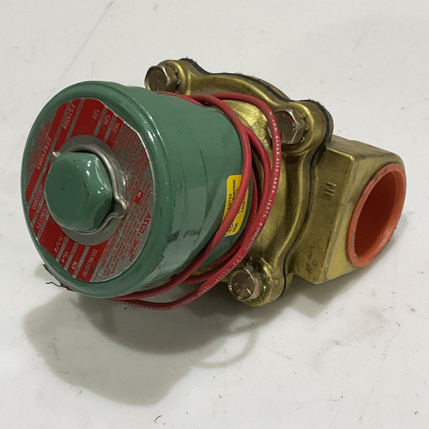 ASCO EF80171 F511009 EF8210B55 SOLENOID VALVE 150/125 PSI 15.4 W 1-1/4 PIPE 120V