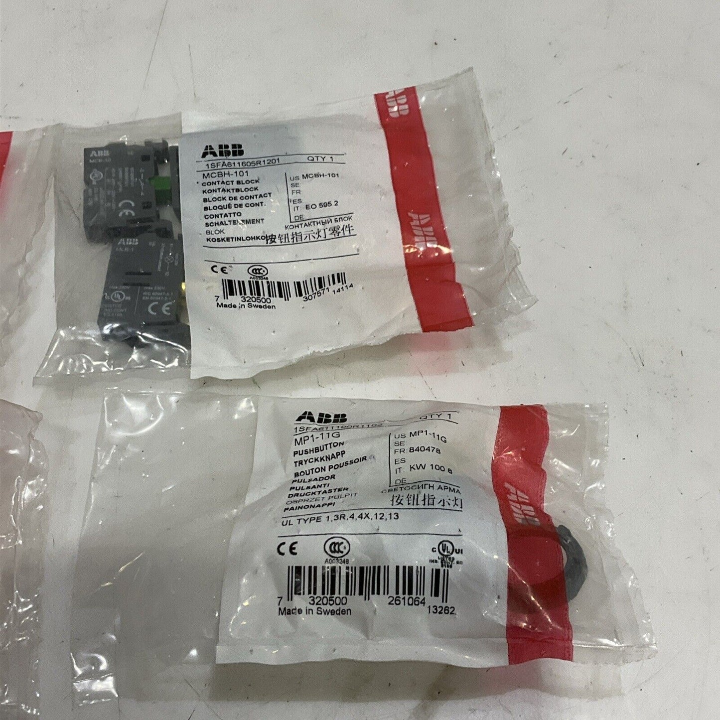 ABB MCBH-101 MP1-11G PUSH BUTTON KIT U3S