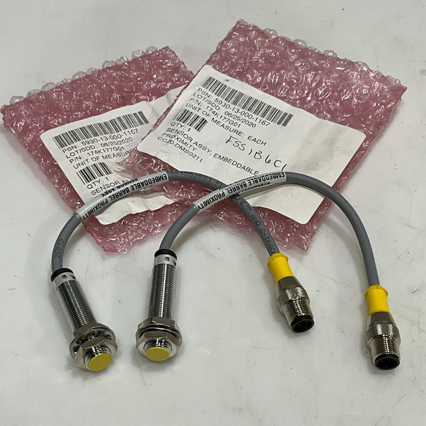 TURCK BI4-M12-AP6X-0.2-RS4T EMBEDDABLE BARREL PROXIMITY SENSOR LOT OF 2 U3S