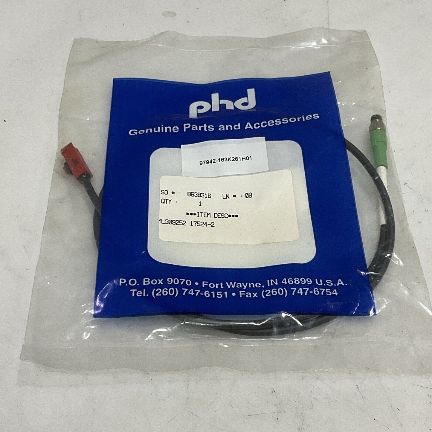 PHD ML309252 HALL EFFECTSENSOR ASSEMBLY U3S