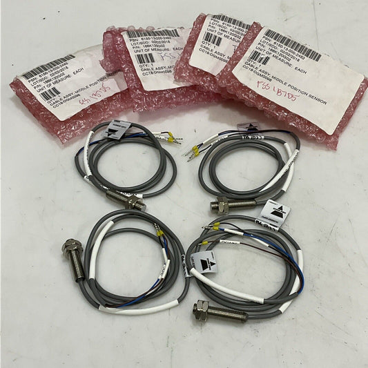 CARLO GAVAZZI IA08BSF20PO MIDDLE POSITION SENSOR CABLE ASSEMBLY LOT OF 4 U3S