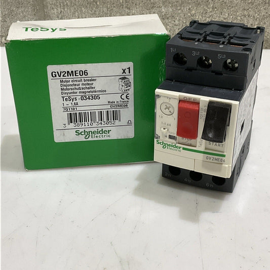 SCHNEIDER ELECTRIC GVSME06 MOTOR CIRCUIT BREAKER TESYS-034305 U3S