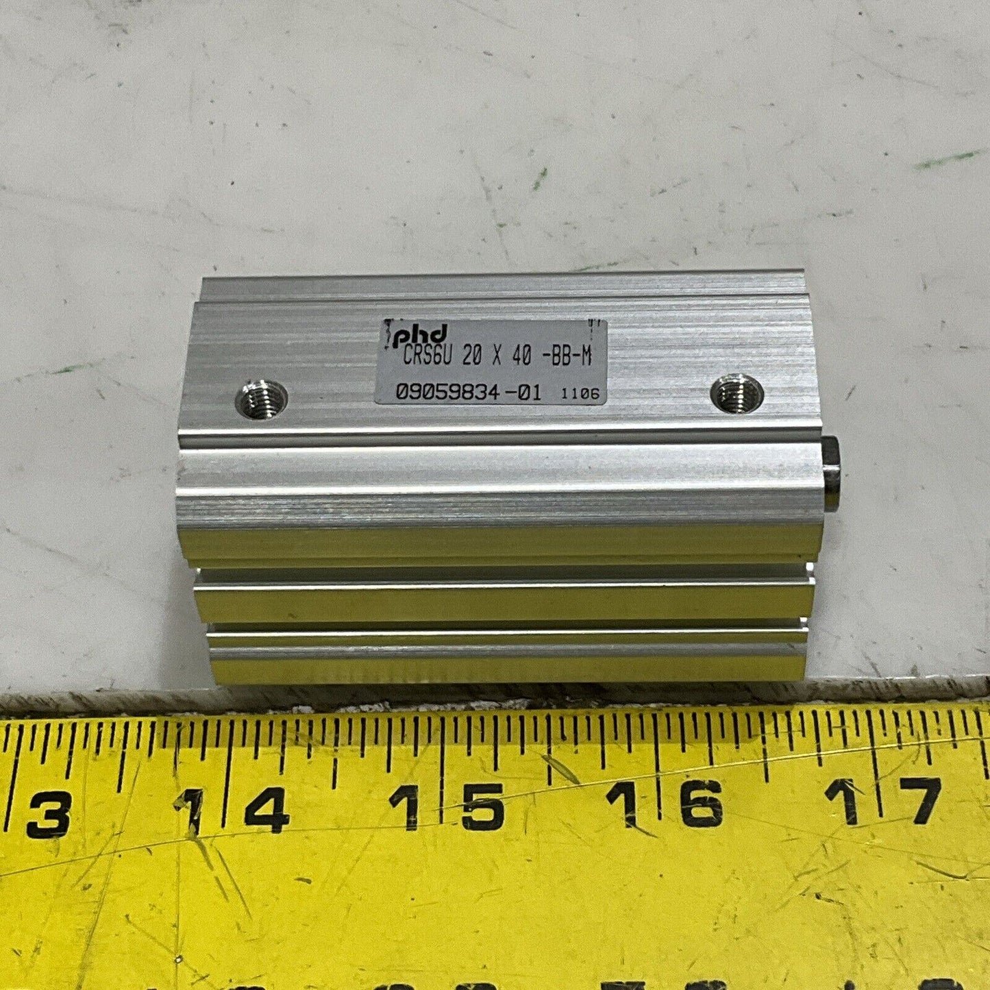 PHD CRS6U20X40-BB-M PNEUMATIC CYLINDER 20MM BORE X 40MM U3S