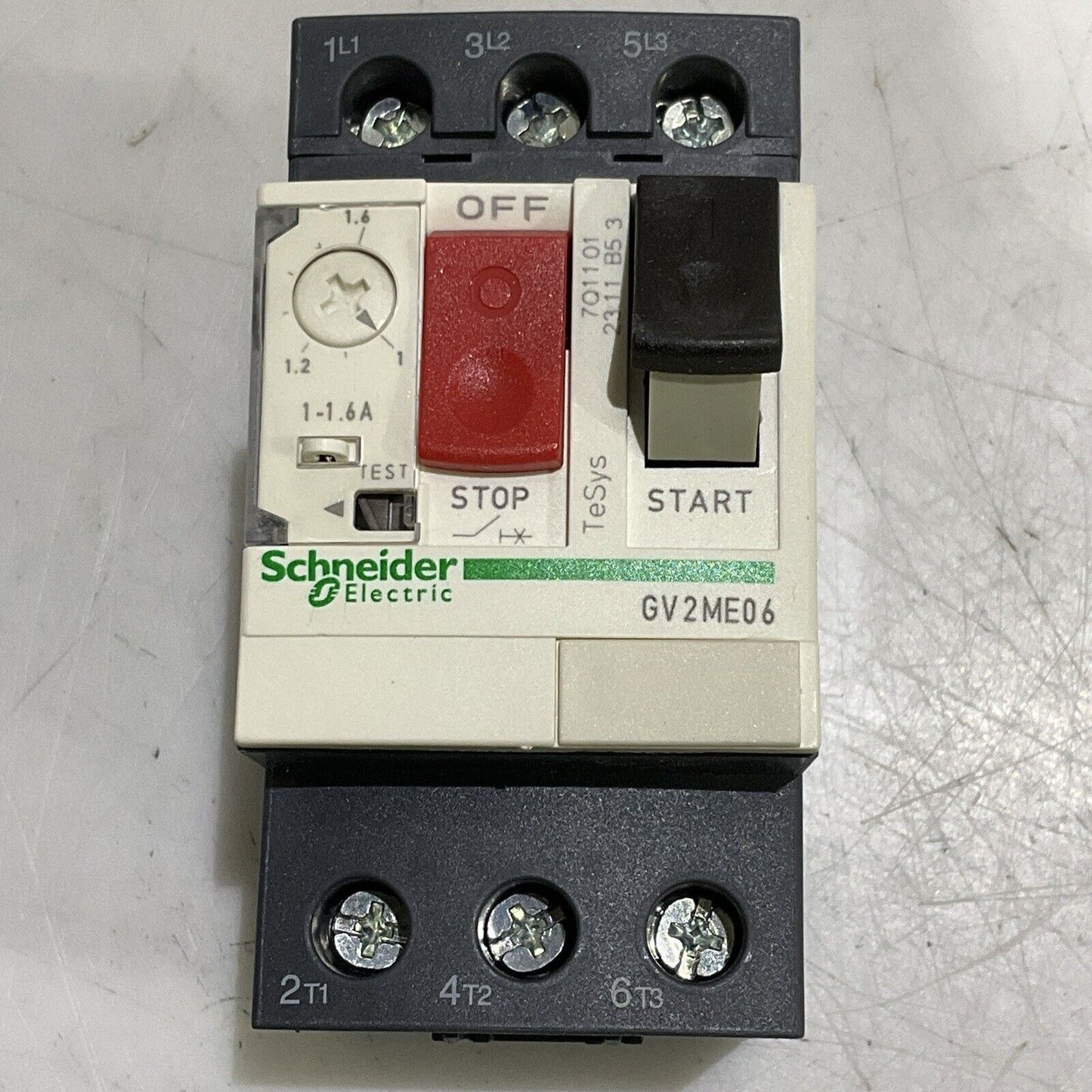 SCHNEIDER ELECTRIC GVSME06 MOTOR CIRCUIT BREAKER TESYS-034305 U3S