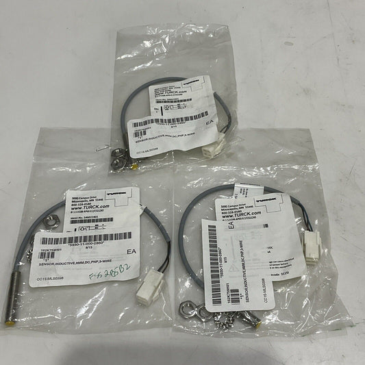 TURCK BI1.5-EG08-AP6X-0.2/CS11243 INDUCTIVE PROXIMITY SENSOR 8MM LOT OF 3 U3S