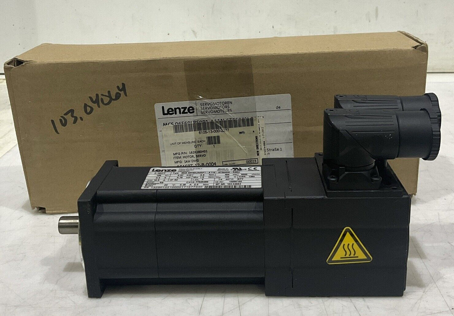 LENZE MCS 06F60LRS0P1-A11N-ST5S00N-R2SU SERVO MOTOR U3S