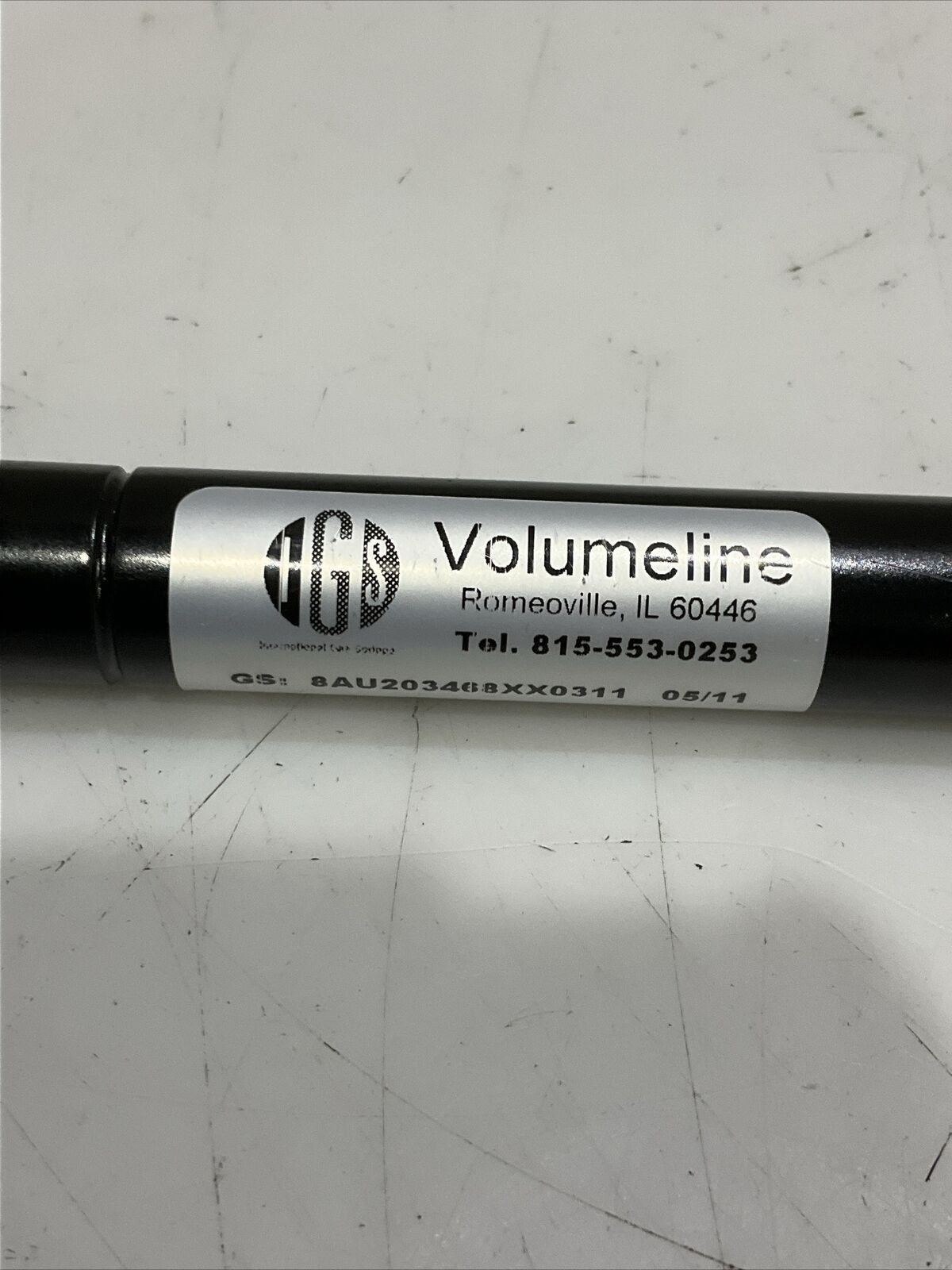 IGS VOLUMELINE 8AU203468XX0311 HIGH PRESSURE GAS SPRING 70 LB U3S