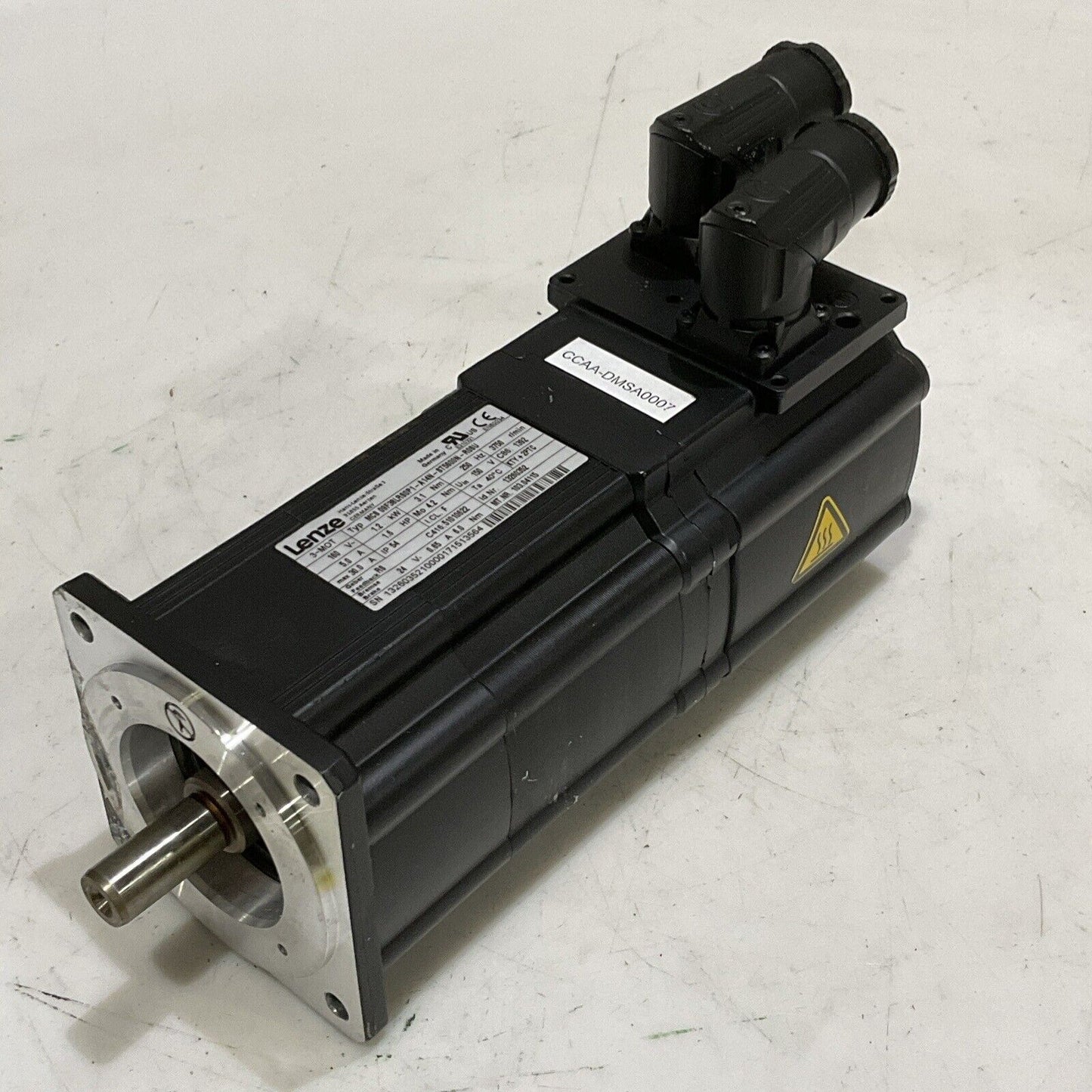 LENZE MCS 09F38LRS0P1-A14N-ST500N-R0SU SERVO MOTOR 160V 5.0A 30A 3750 RPM U3S