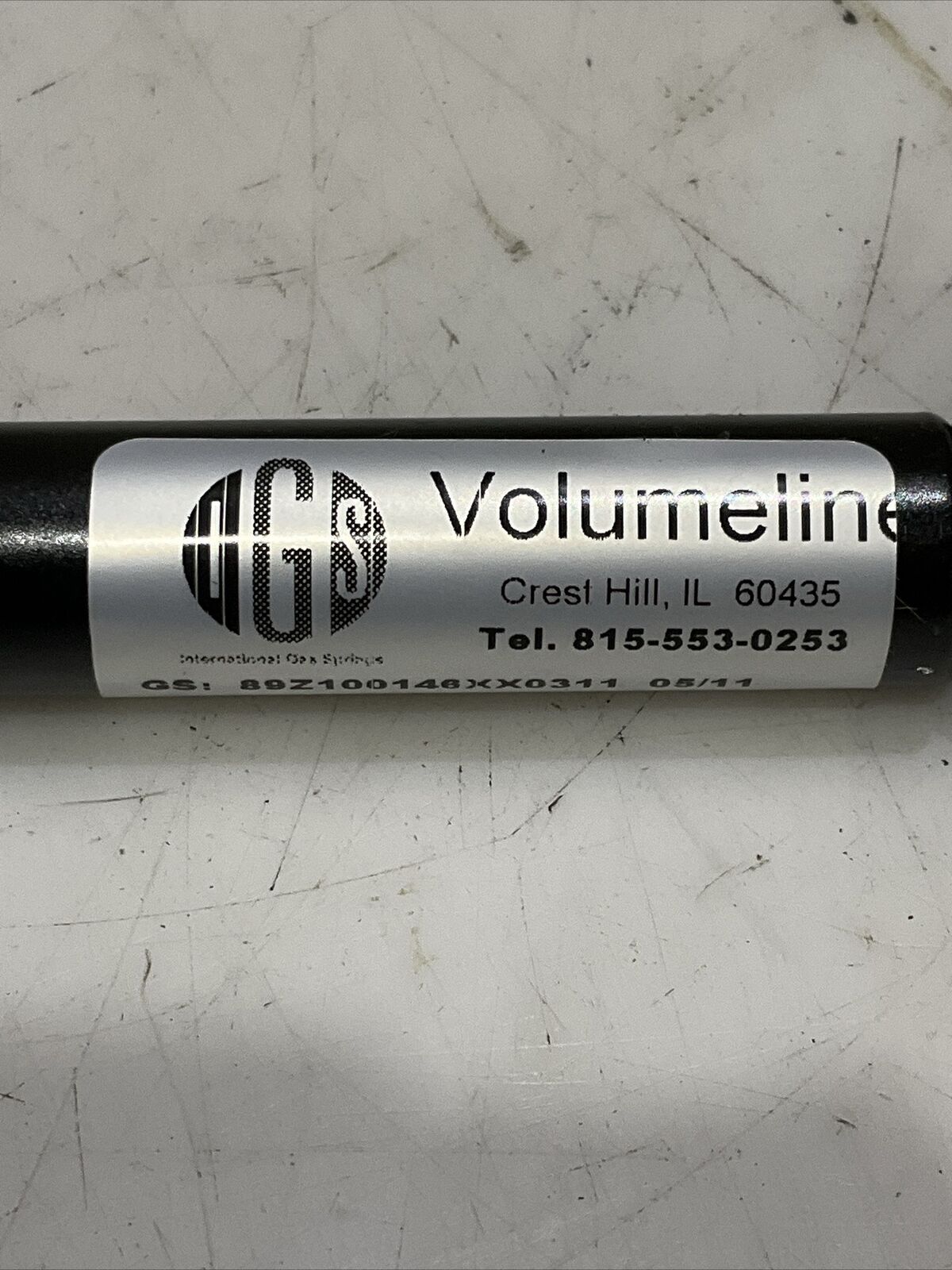 IGS VOLUMELINE 89Z100146XX0311 05/11 HIGH PRESSURE GAS SPRING 70LB U3S
