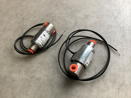 PARKER 30CC02JV4B2B SOLENOID VALVE 5/64IN 24VDC 8W 90PSI RM6 - LOT OF 2