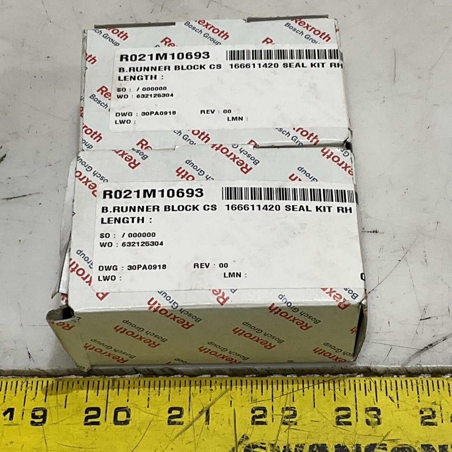 REXROTH R166611420 R021M10695 SLIDER BEARING RUNNING BLOCK LOT OF 2 U3S